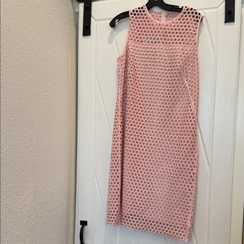 Akris Punto Pink Textured Midi Dress